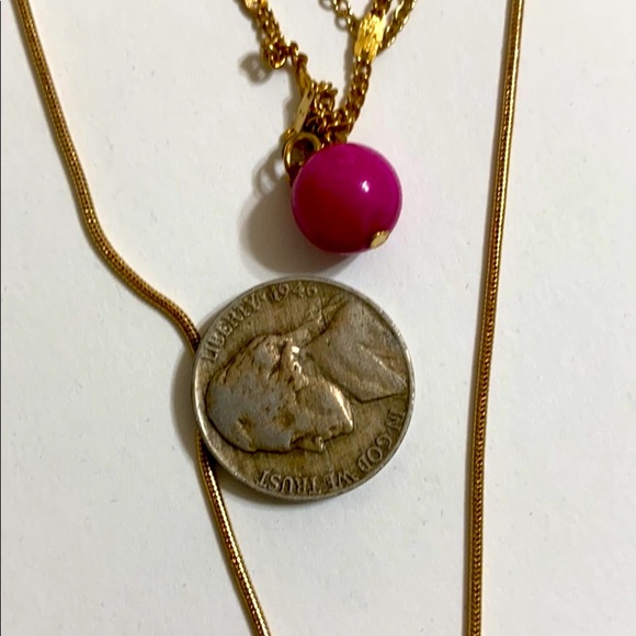 🖤NEW💕AVA & AIDEN 💕pink stone necklace - Picture 5 of 11